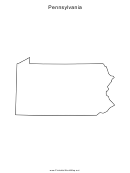Pennsylvania Map Template