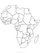 Africa Map Template