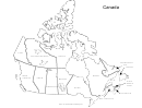 Canada Map Template