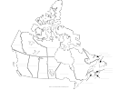 Canada Map Template