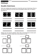 Double Dominoes - Multiplication Worksheet With Answers