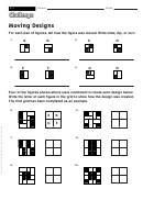 Moving Designs - Math Worksheet With Answers