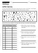 Letter Survey Worksheet With Answers