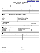Form Rv-f1320501 - Franchise And Excise Tax Exempt Entity - Disclosure Of Activity