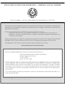Fillable Form Ap-204 - Texas Application For Exemption - Federal And All Others Printable pdf