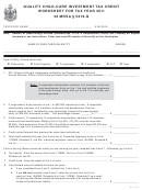 Quality Child-care Investment Tax Credit Worksheet - 2011