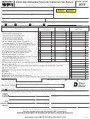 Form 1120xnf - Amended Nebraska Financial Institution Tax Return - 2012