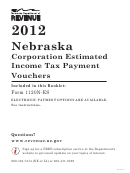 Form 1120n-es - Nebraska Corporation Estimated Income Tax - 2012