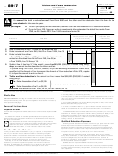 Form 8917 - Tuition And Fees Deduction - 2012