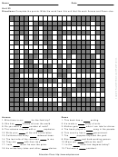 Crossword Puzzle Worksheet