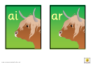Highland Cow Upper Case Phonics Chart Printable pdf