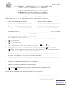 Form Rp-467-d - Application For Partial Tax Exemption For Certain Living Quarters Occupied By Senior Citizen Or Disabled Individual