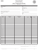 Fillable Form A-3609-Mf - Field Inspection Report Printable pdf
