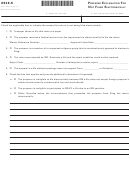 Form 8948-k (state Form 42a740-s25) - Preparer Explanation For Not Filing Electronically