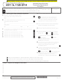 Form Il-1120-st-x - Amended Small Business Corporation Replacement Tax Return - 2011