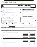 Form Il-1120-st-x - Amended Small Business Corporation Replacement Tax Return - 2015