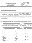 Form Bi-158 - Initial Application For Registration Of Bingo Distributor