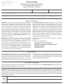 Form Au-526 - Sales And Use Tax Refund Application For Purchases Made Under The 