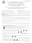 Form Rp-466-f [orange] - Application For Volunteer Firefighters / Volunteer Ambulance Workers Exemption