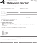 Fillable Form Rp-491-A (Eden) - Application For Conservation Easement Agreement Exemption: Certain Towns Printable pdf