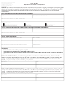 Form Au-967 - Request For Certificate Of Compliance