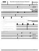 Fillable Form 8886 - Reportable Transaction Disclosure Statement Printable pdf