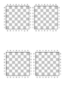 Chess Board Template