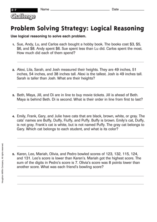  Logical Reasoning Problem Solving What Is The Best Trick To Solve Logical Reasoning Questions