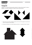 Tangram Puzzle - Geometry Worksheet