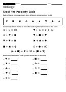 Crack The Property Code - Math Worksheet With Answers