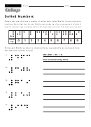 Dotted Numbers - Math Worksheet With Answers