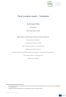 Final Project Report Template Printable pdf