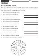 Measure And Move - Measurement Worksheet With Answers