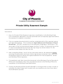 Private Utility Easement - Maricopa County