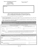 Confidential Declaration Of Personal Property - City Of Bridgeport - 2012 Printable pdf