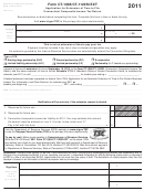 Form Ct-1065/ct-1120si Ext - Application For Extension Of Time To File Connecticut Composite Income Tax Return - 2011 Printable pdf