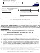 Form W1 - Withholding Tax Return - 2011