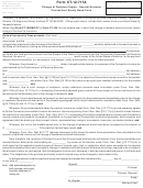 Form Ct-12-717a - Change Of Resident Status - Special Accruals Connecticut Surety Bond Form