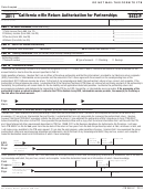 Fillable Form 8453-P - California E-File Return Authorization For Partnerships - 2011 Printable pdf