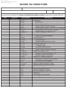 Form Dr 0211 - Income Tax Order Form