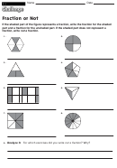 Fraction Or Not - Fractions Worksheet With Answers