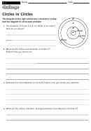 Circles In Circles - Geometry Worksheet With Answers
