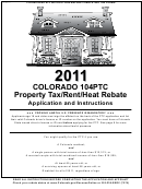 Form 104ptc Property Tax/rent/heat Rebate Application And Instructions - 2011
