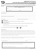 Form Idr 56-067 - Application For Forest Or Fruit Tree Reservation Property Tax Exemption
