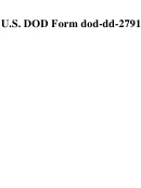 Dd Form 2791 - Notice Of Release/acknowledgement Of Convicted Sex Offender Registration Requirements