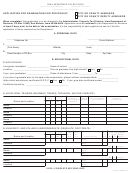 Form 51-123 - Application For Examination For Position Of City Or County Assessor/city Or County Deputy Assessor