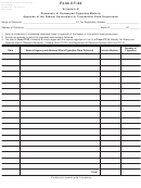 Form Ct-23 - Schedule B - Shipments Of Unstamped Cigarettes Made To Agencies Of The Federal Government Or Connecticut State Government
