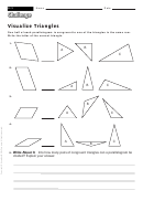 Visualize Triangles - Geometry Worksheet With Answers