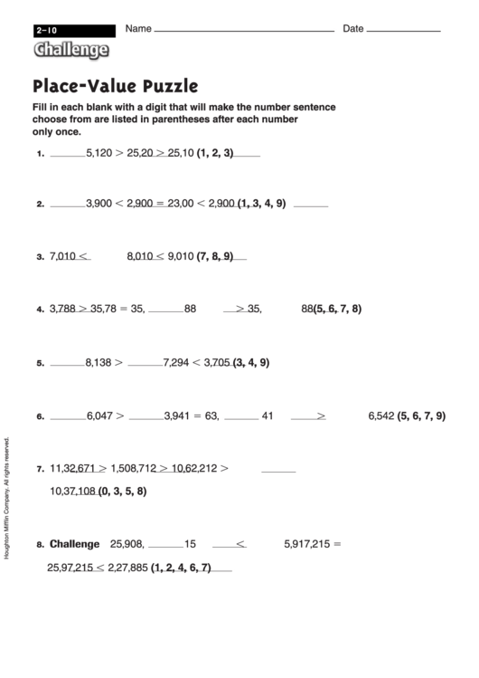 place-value-puzzle-math-worksheet-with-answers-printable-pdf-download