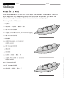 Peas In A Pod - Math Worksheet With Answers